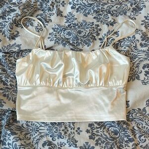 Women’s crop top silk material